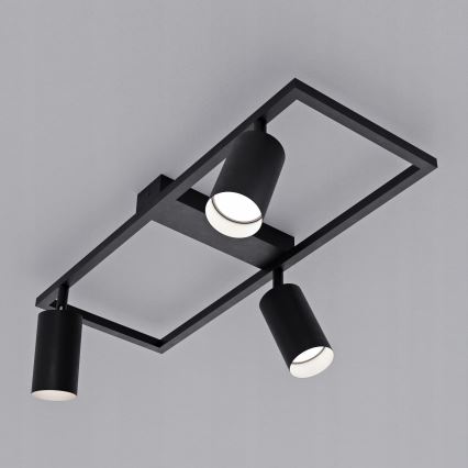 Spotarmatur 3 x GU10, 30 W, 230 V, sort