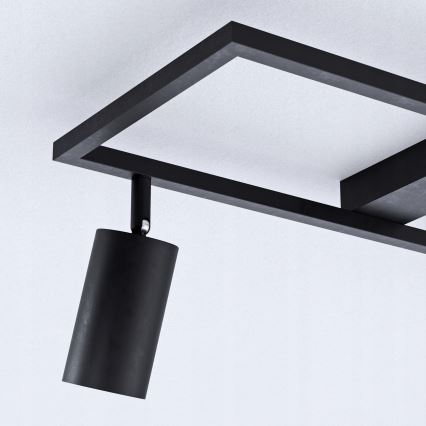 Spotarmatur 3 x GU10, 30 W, 230 V, sort