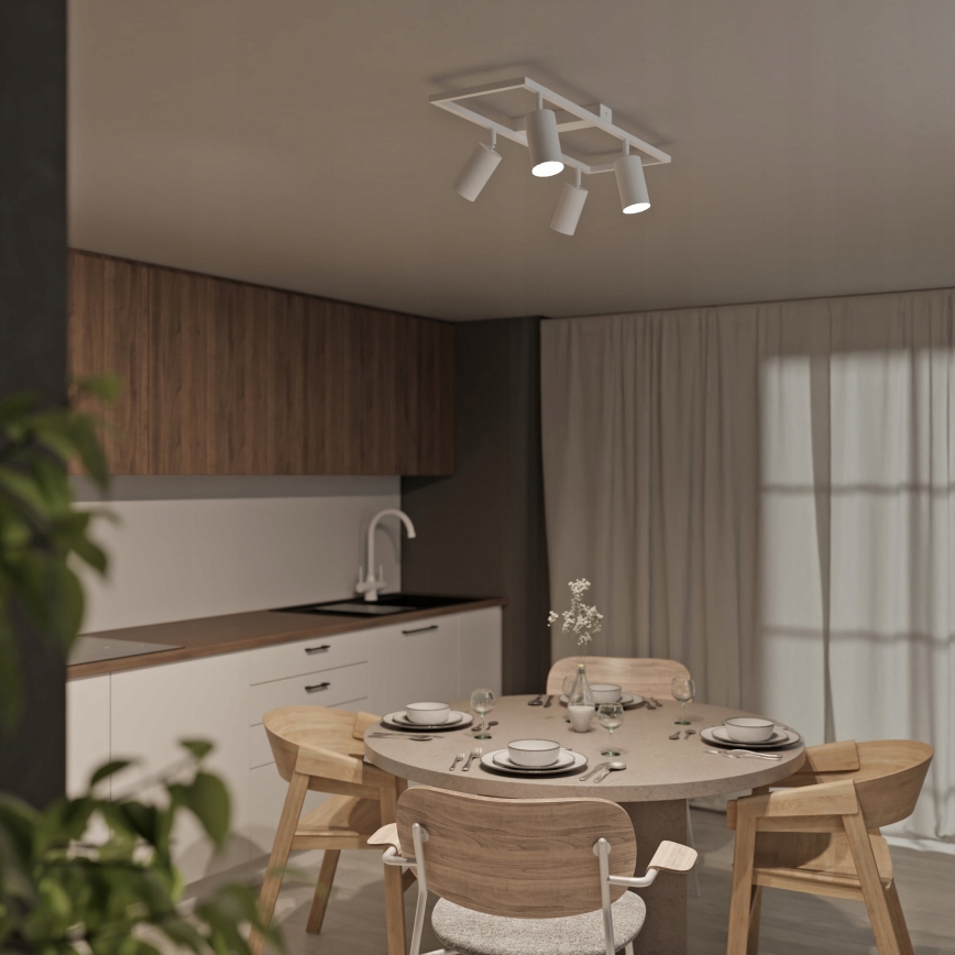 Spotarmatur 4xGU10/30W/230V hvid