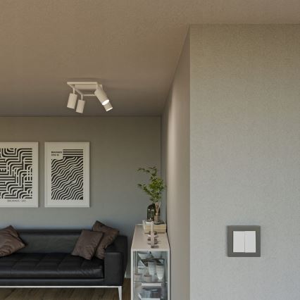 Spotarmatur 4xGU10/30W/230V hvid