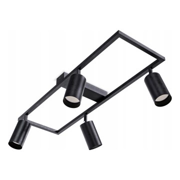 Spotarmatur 4xGU10/30W/230V sort