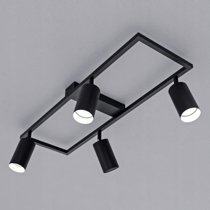 Spotarmatur 4xGU10/30W/230V sort