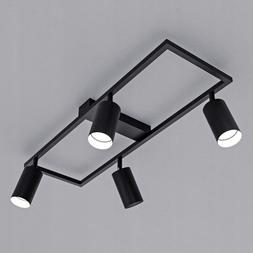 Spotarmatur 4xGU10/30W/230V sort