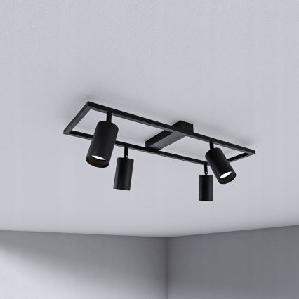 Spotarmatur 4xGU10/30W/230V sort