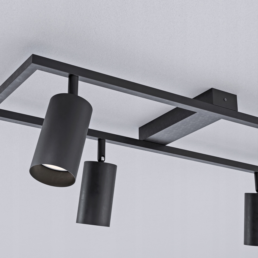 Spotarmatur 4xGU10/30W/230V sort