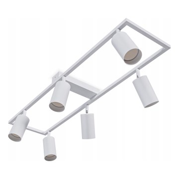 Spotarmatur 6xGU10/30W/230V hvid