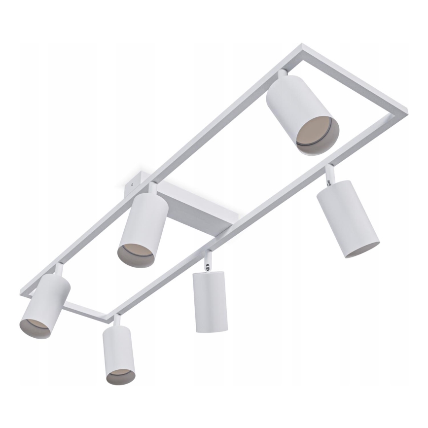 Spotarmatur 6xGU10/30W/230V hvid