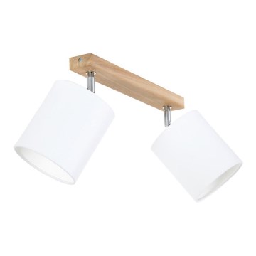 Spotarmatur APRILLIA 2xE27/25W/230V eg/hvid