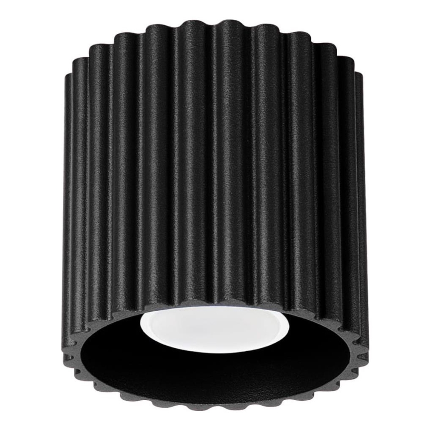 Spotarmatur AURA 1xGU10/10W/230V Ø 10 cm sort
