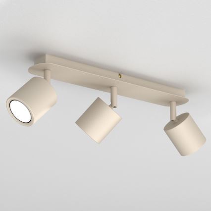 Spotarmatur DEMIA 3xGU10/8W/230V beige