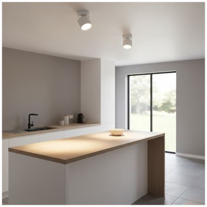 Spotarmatur OH12F 1xGX53/35W/230V 8,5 cm hvid