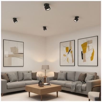 Spotarmatur OH12F 1xGX53/35W/230V 8,5 cm sort