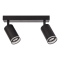 Spotarmatur PIPE 2xGU10/10W/230V sort