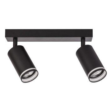 Spotarmatur PIPE 2xGU10/10W/230V sort