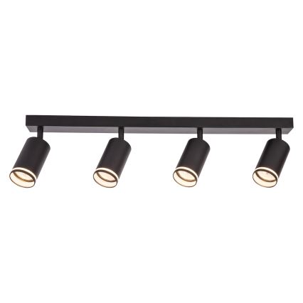 Spotarmatur PIPE 4xGU10/10W/230V sort