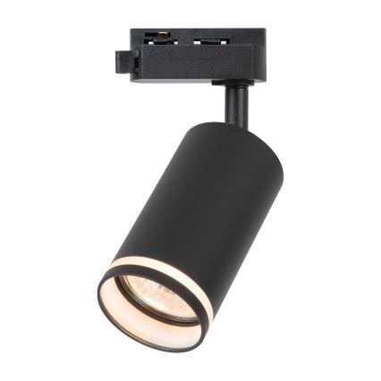 Spotarmatur til 1-faset skinnesystem PIPE 1xGU10/10W/230V, sort