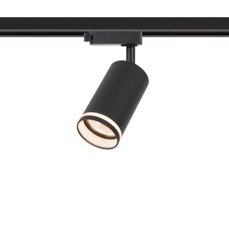 Spotarmatur til 1-faset skinnesystem PIPE 1xGU10/10W/230V, sort