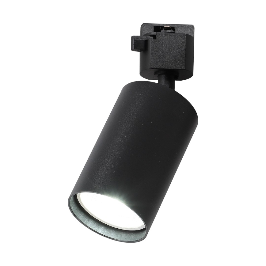 Spotarmatur til 1-faset skinnesystem TIGER 1xGU10/10W/230V, sort