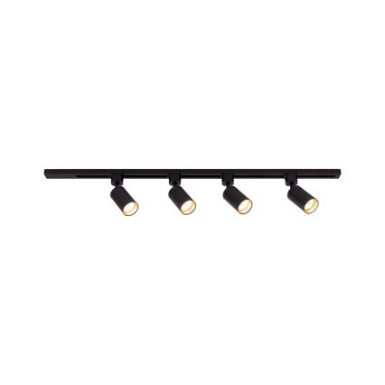 Spotarmatur til TRACER skinnesystem 4x GU10/10W/230V, 1 m, sort