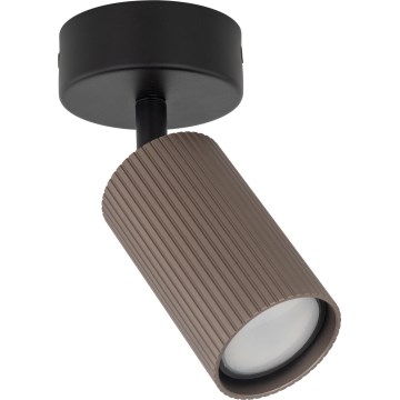 Spotarmatur TUNE 1xGU10/10W/230V sort/brun
