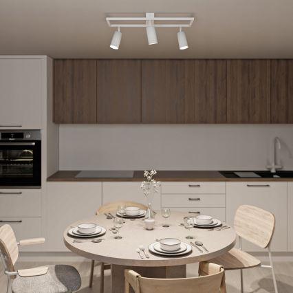 Spotlampe 3x GU10/30W/230V, hvid