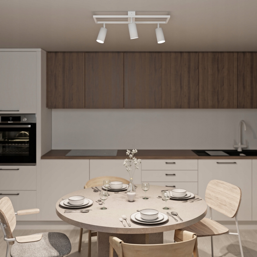 Spotlampe 3x GU10/30W/230V, hvid