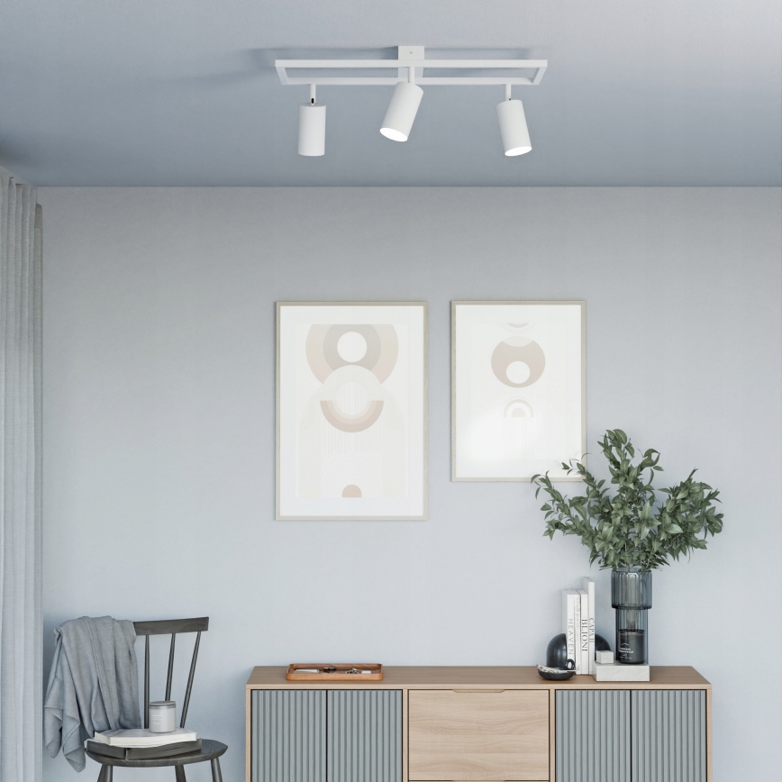 Spotlampe 3x GU10/30W/230V, hvid