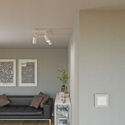 Spotlampe 3x GU10/30W/230V, hvid