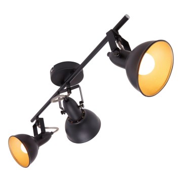 Spotlampe 3xE14/40W/230V sort