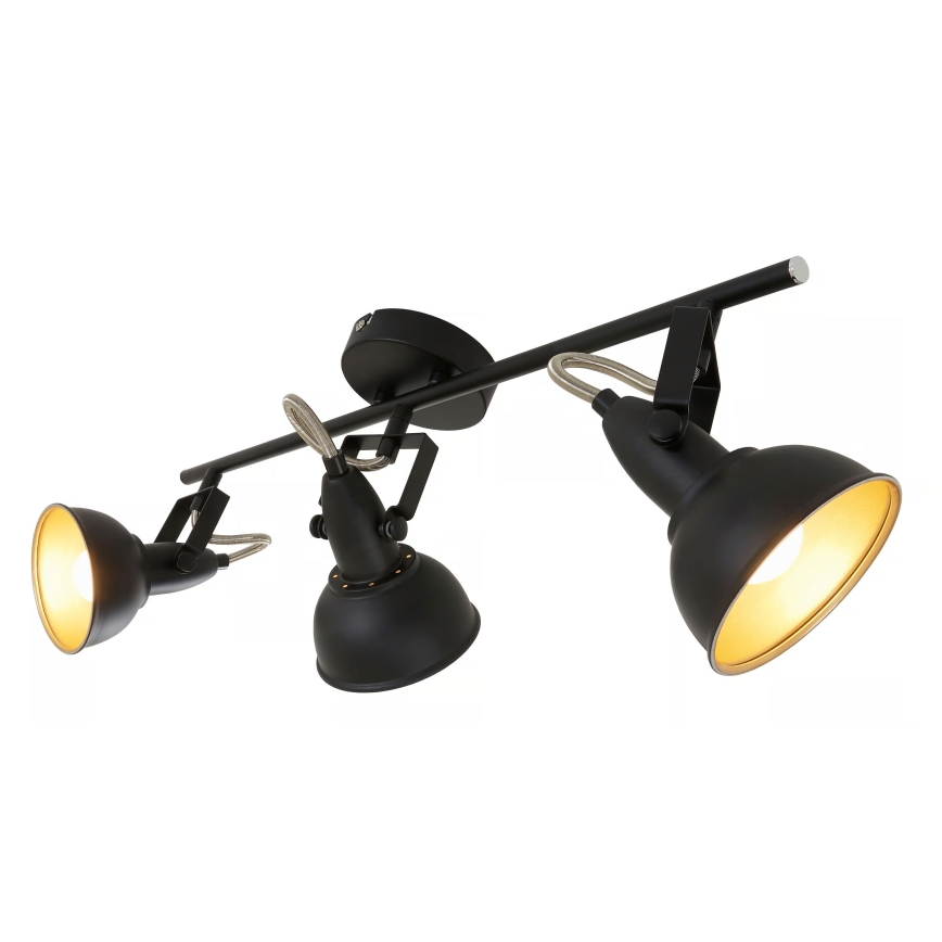 Spotlampe 3xE14/40W/230V sort