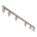 Spotlampe 6xGU10/35W/230V beige
