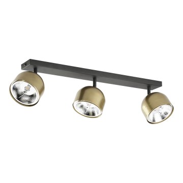 Spotlampe ALTEA 3xAR111 GU10/50W/230V guld/sort
