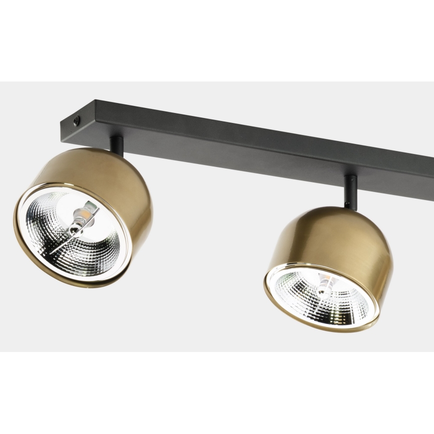 Spotlampe ALTEA 3xAR111 GU10/50W/230V guld/sort