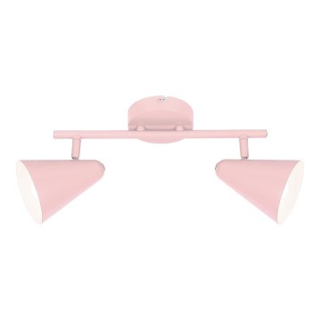 Spotlampe AMOR 2xE14/40W/230V pink