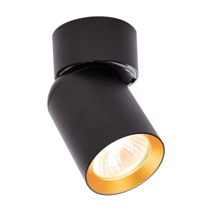 Spotlampe ANDY 1xGU10/8W/230V sort/guldfarvet