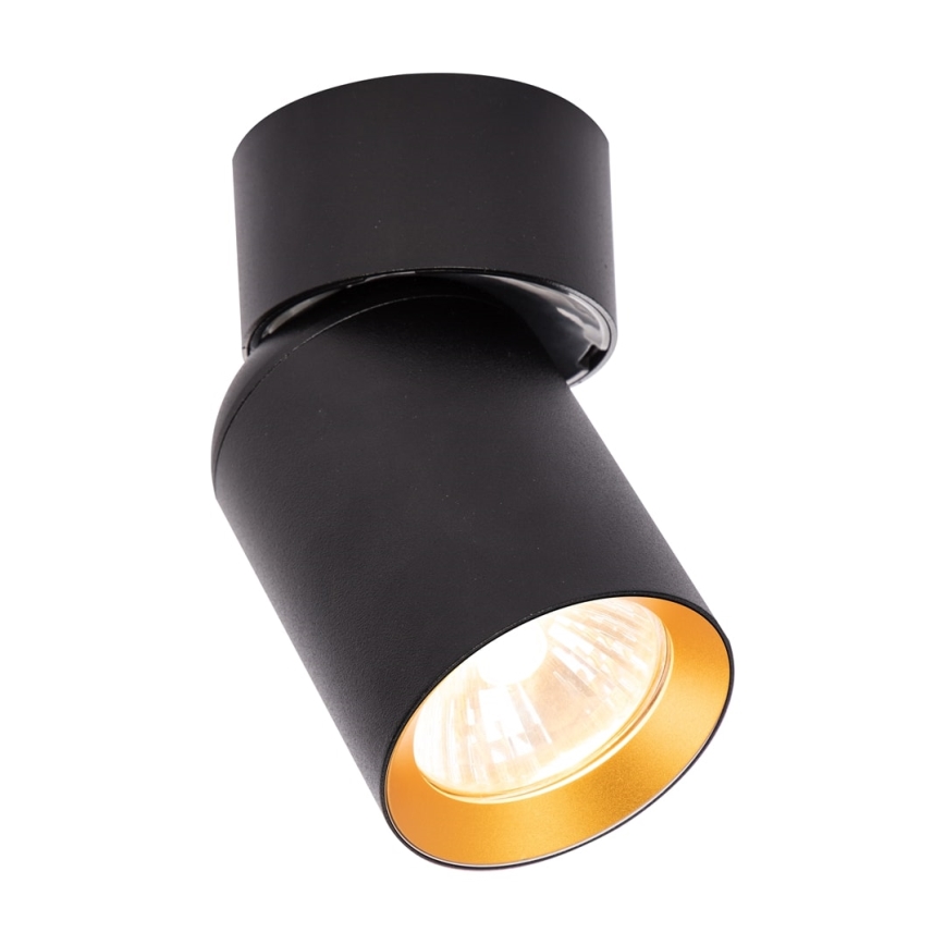 Spotlampe ANDY 1xGU10/8W/230V sort/guldfarvet