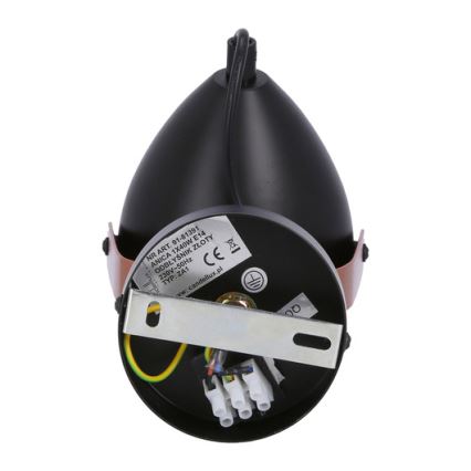 Spotlampe ANICA 1xE14/40W/230V sort/kobberfarvet