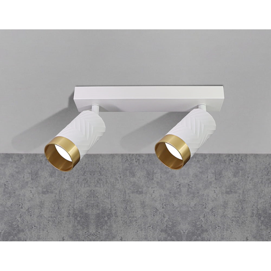 Spotlampe ARRAS 2xGU10/10W/230V hvid