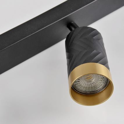 Spotlampe ARRAS 2xGU10/10W/230V sort
