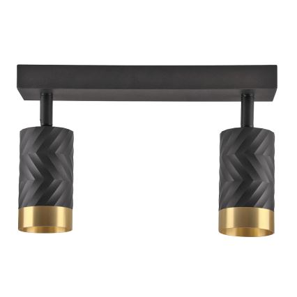 Spotlampe ARRAS 2xGU10/10W/230V sort