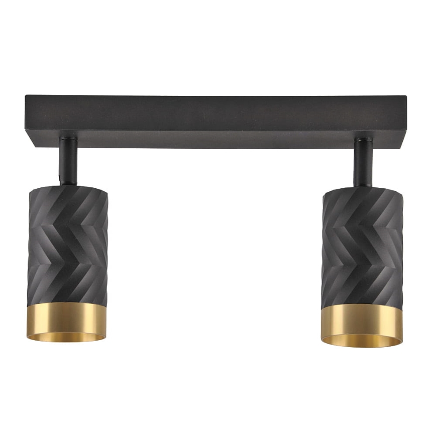 Spotlampe ARRAS 2xGU10/10W/230V sort