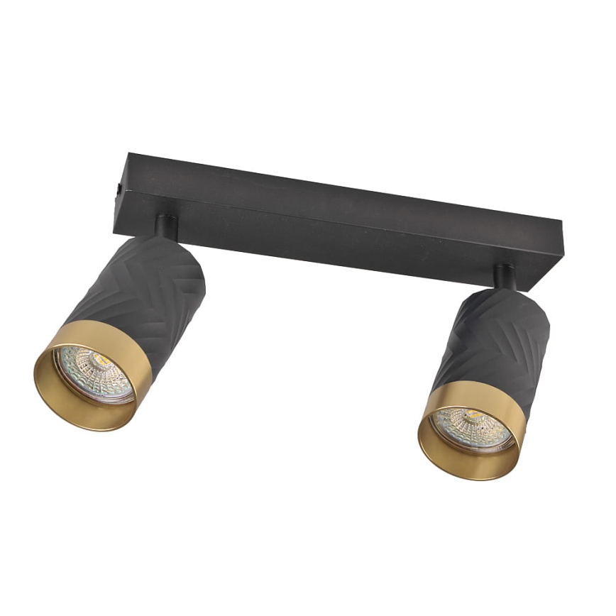 Spotlampe ARRAS 2xGU10/10W/230V sort