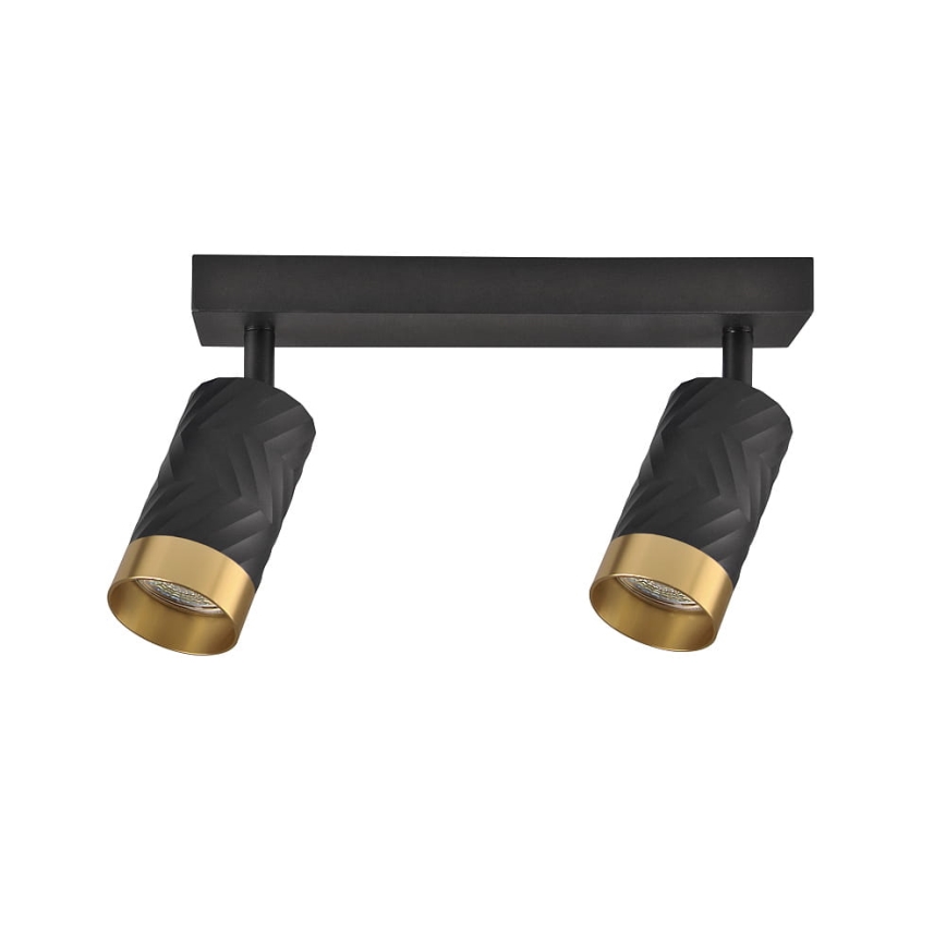Spotlampe ARRAS 2xGU10/10W/230V sort