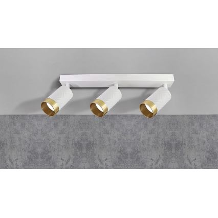 Spotlampe ARRAS 3xGU10/10W/230V hvid