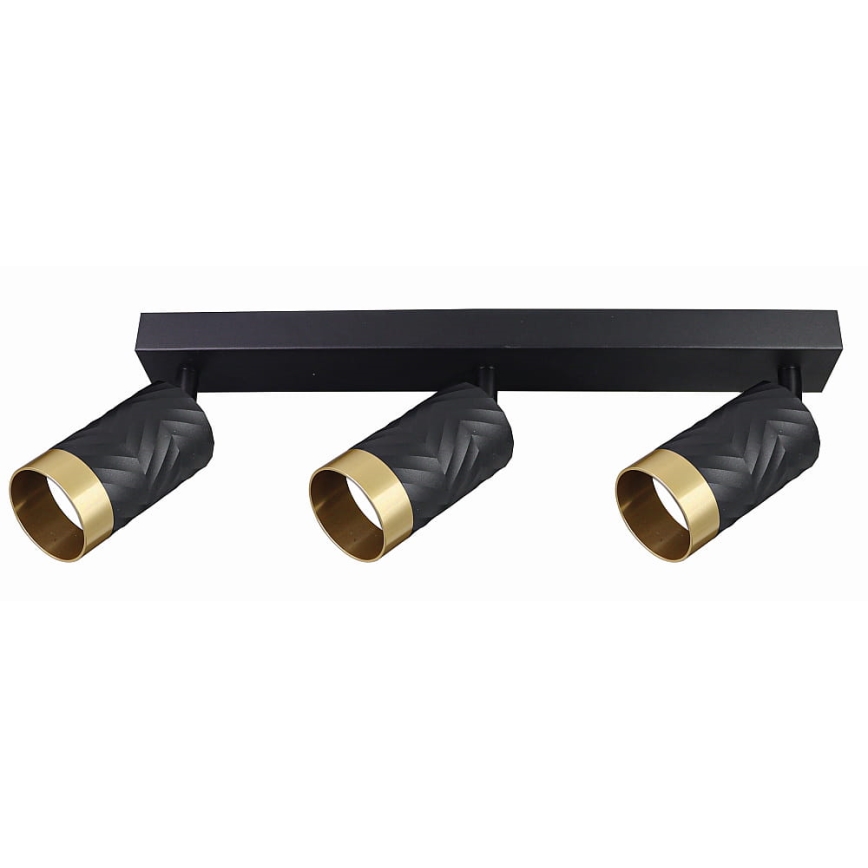 Spotlampe ARRAS 3xGU10/10W/230V sort