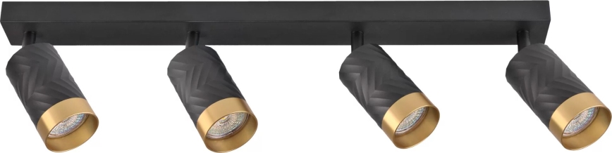 Spotlampe ARRAS 4xGU10/10W/230V sort