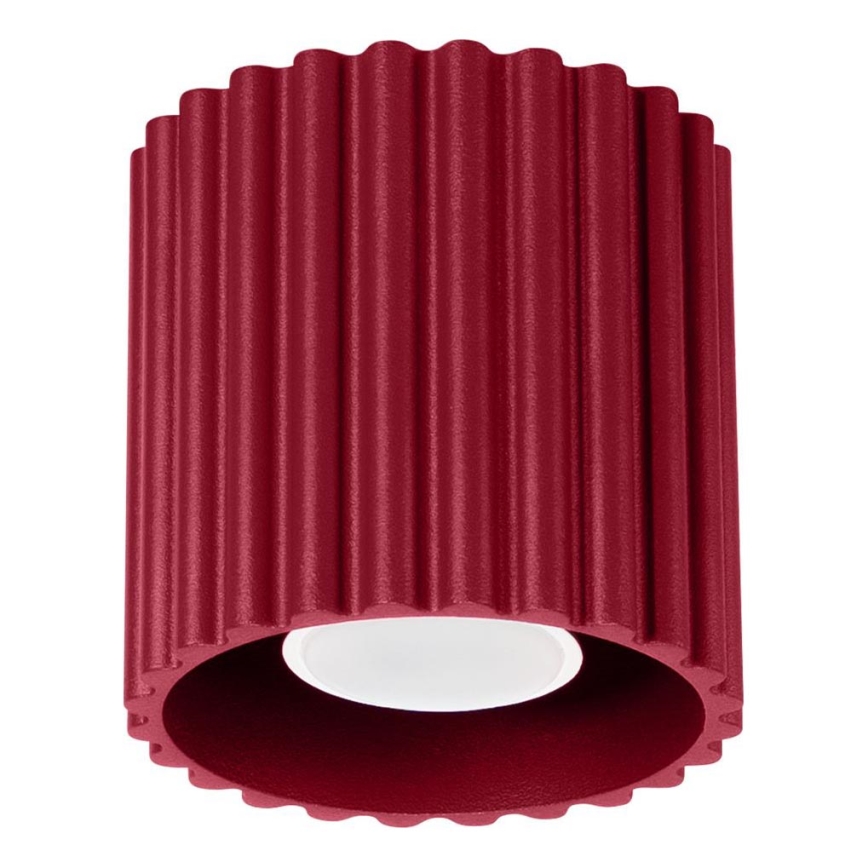 Spotlampe AURA 1x GU10/10W/230V, Ø 10 cm, rød