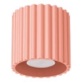 Spotlampe AURA 1xGU10/10W/230V Ø 10 cm lyserød