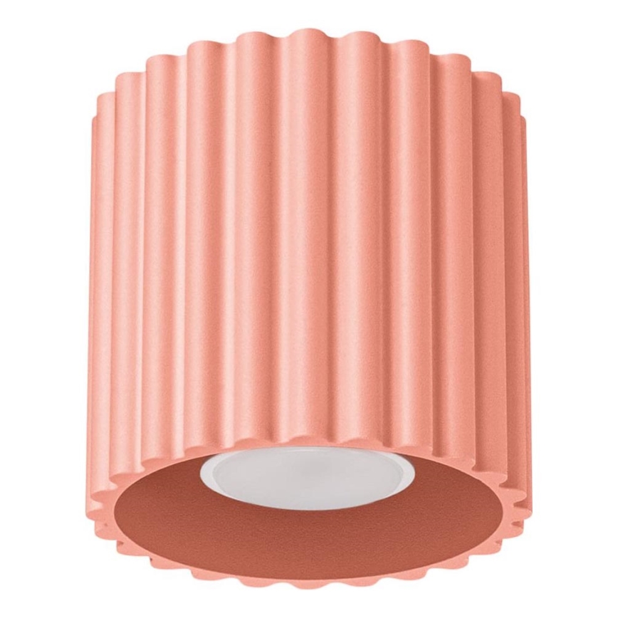 Spotlampe AURA 1xGU10/10W/230V Ø 10 cm lyserød