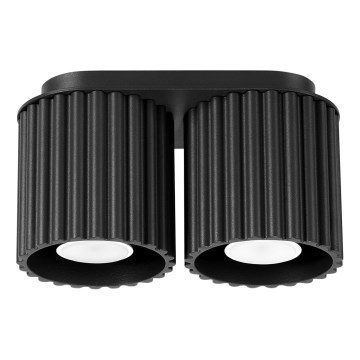 Spotlampe AURA 2x GU10/10W/230V sort